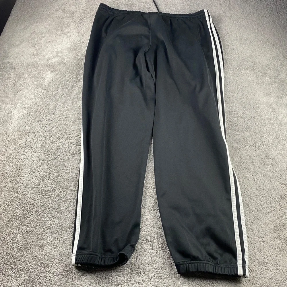 Adidas Track Pants Clima365 Mens Size Medium Black Stripes